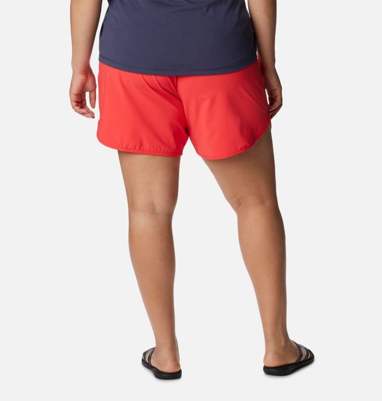Women's Columbia Bogata Bay Stretch Shorts Red | Plus Size CA-N63AC
